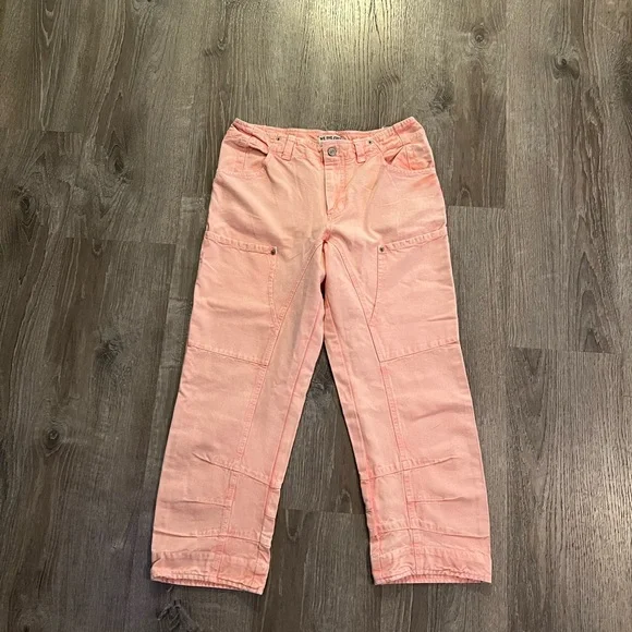 Free People SUPERSONIC SLIM PANT  IN CORAL PINK - Picture 4 of 8